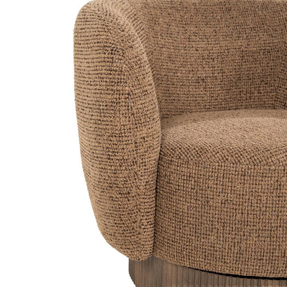 Fauteuil Norah bruin stof