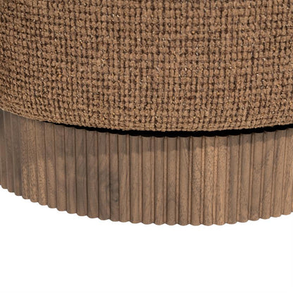 Fauteuil Norah bruin stof
