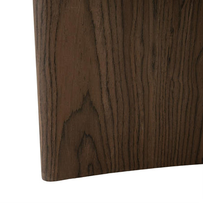 Salontafel Okke walnoot fineer 80 x 80 cm, detail van het materiaal