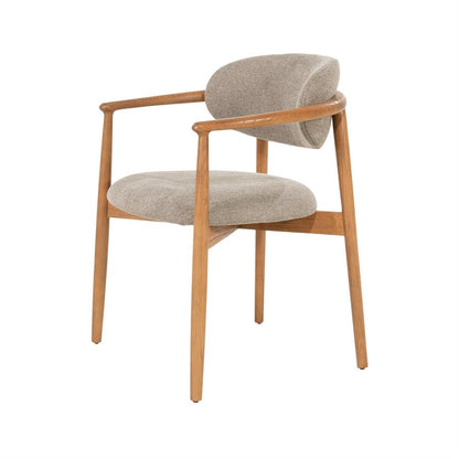 Eetkamerstoel Roy taupe essenhout