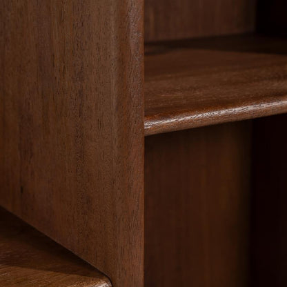 Opbergkast Vigo bruin mangohout 110 x 220 cm, detail van het materiaal