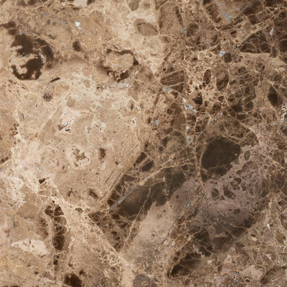 Salontafel Silke bruin ijzer 83 x 86 x 30 cm, detail van het materiaal