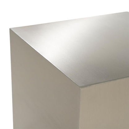 Salontafel Glen donkergrijs staal, detail van het materiaal