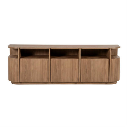 TV meubel Oslo bruin, 182 cm, vooraanzicht op witte achtergrond