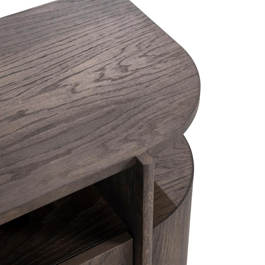 TV meubel Oslo donkerbruin, 182 cm