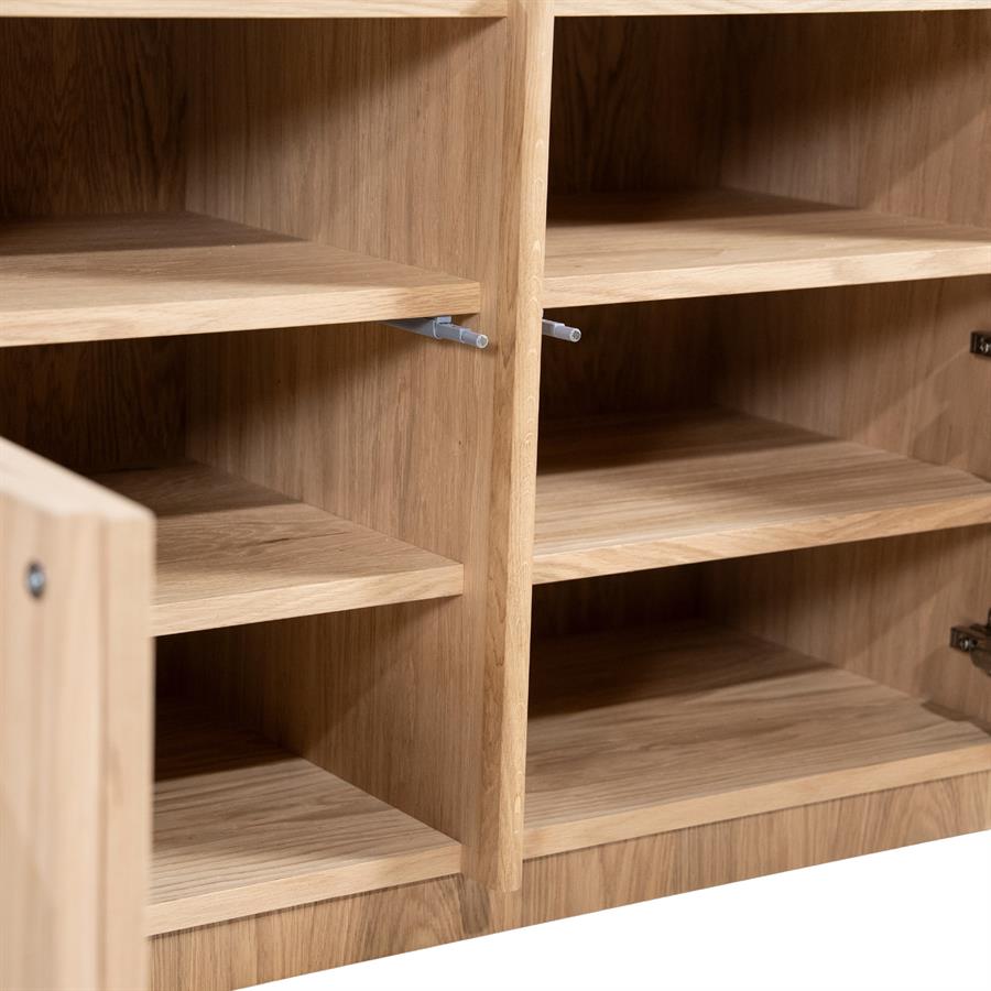 TV meubel Oslo naturel, 230 cm, detail van het materiaal