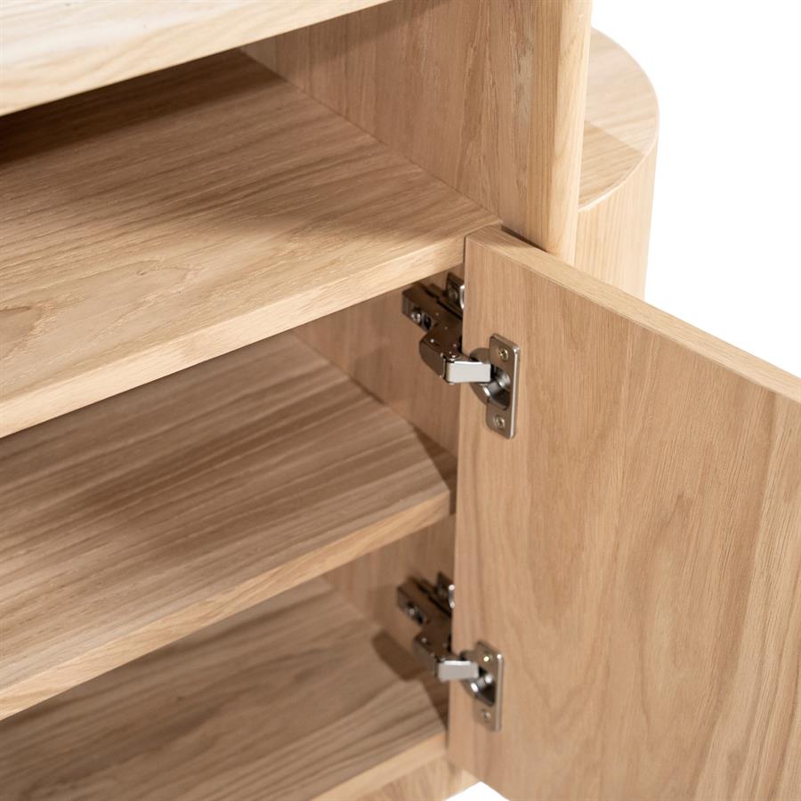 TV meubel Oslo naturel, 230 cm, detail van het materiaal