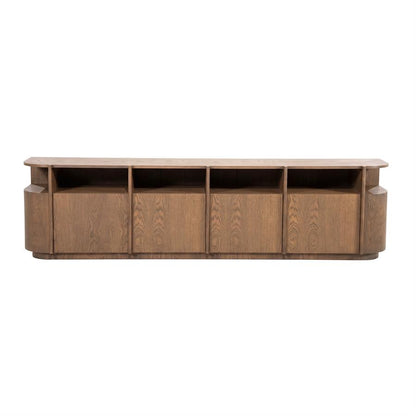TV meubel Oslo lichtbruin, 230 cm, vooraanzicht op witte achtergrond