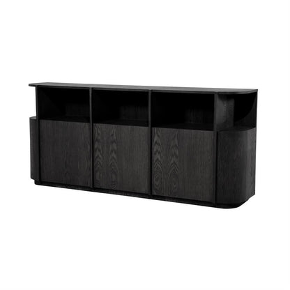 Dressoir Oslo zwart eikenhout