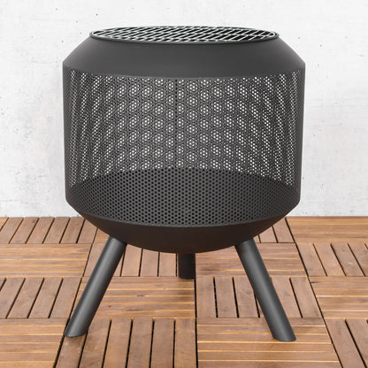 Barbecue Trommelpot | Zwart