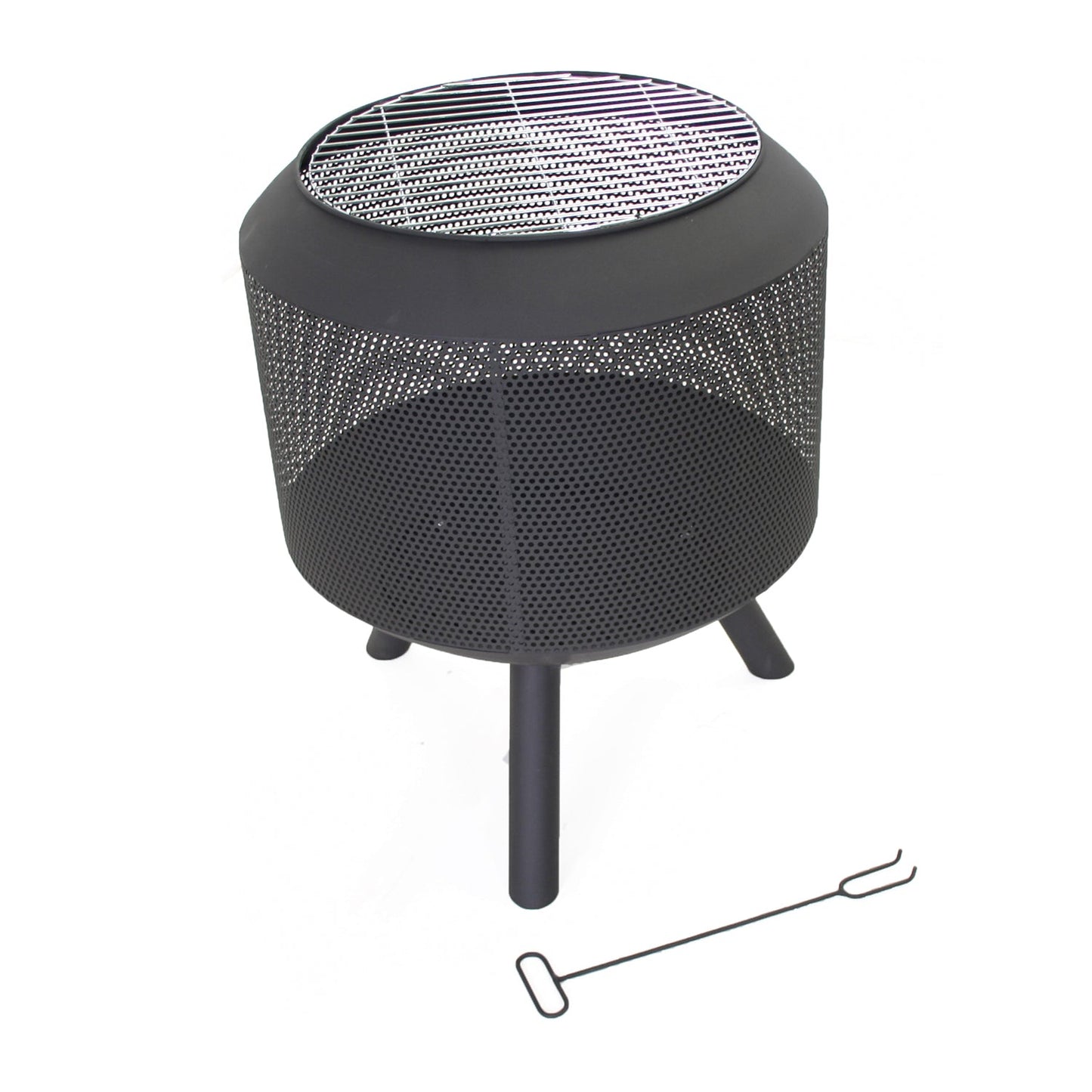 Barbecue Trommelpot | Zwart