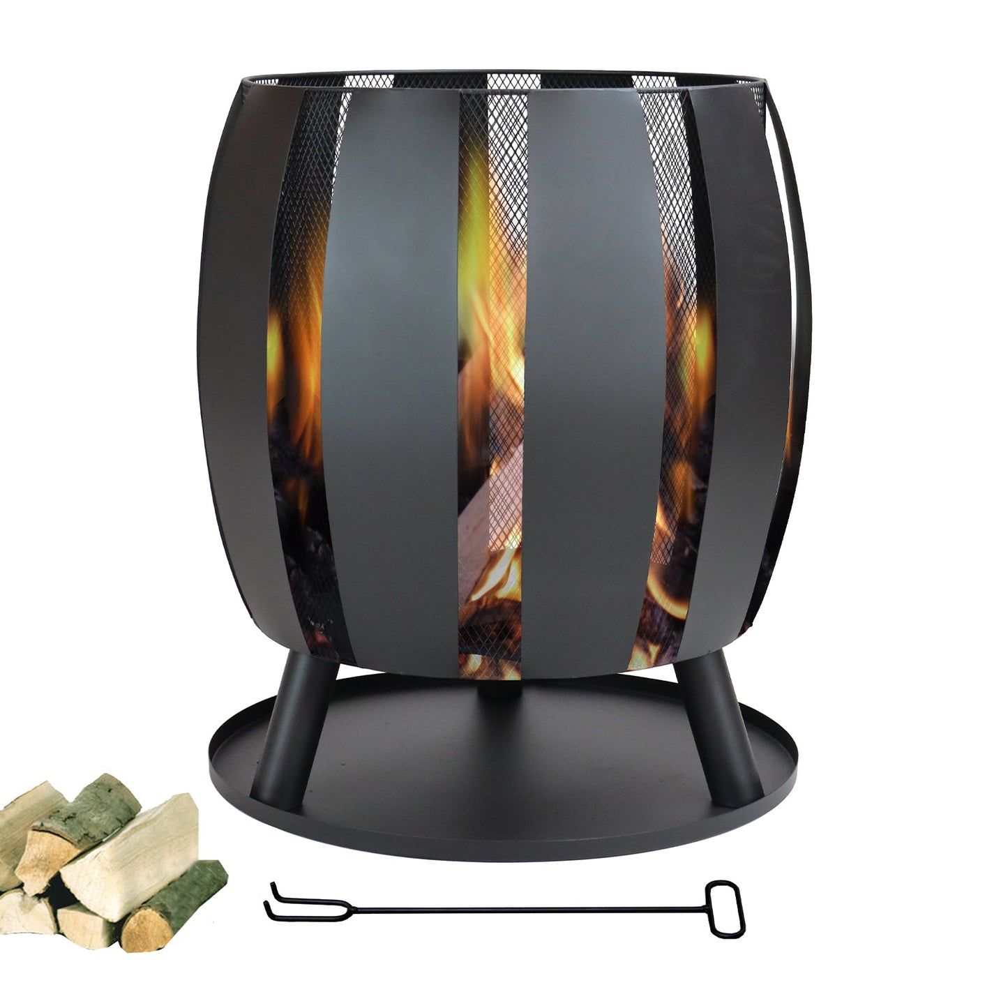 Vuurkorf Tulip | Zwart