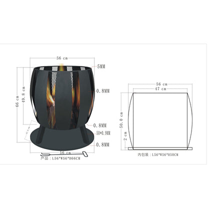 Vuurkorf Tulip | Zwart