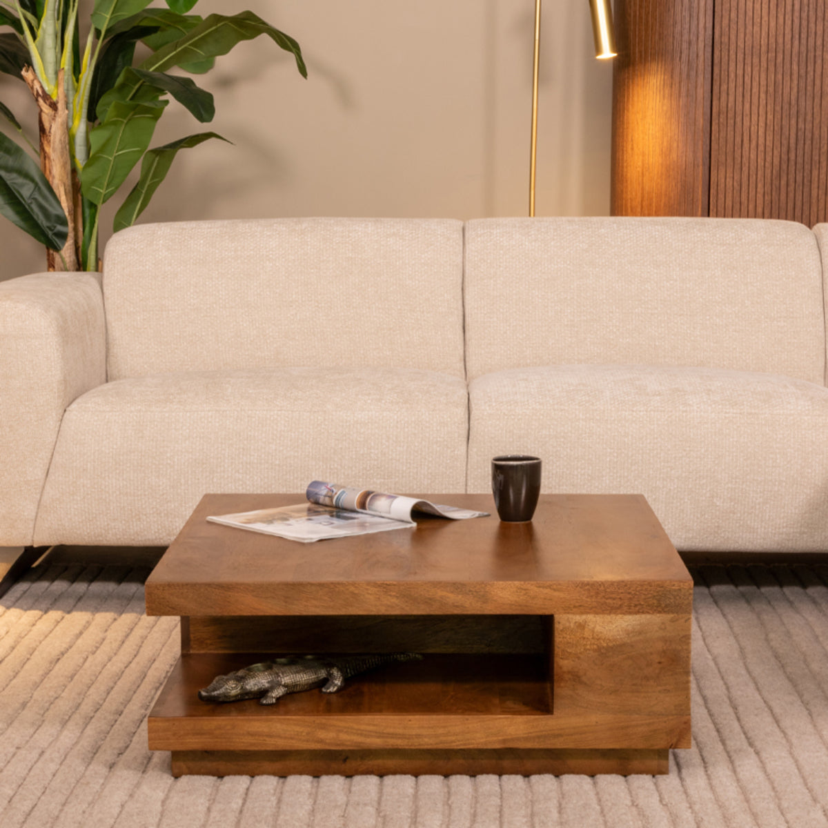 Salontafel Square | Naturel Mangohout