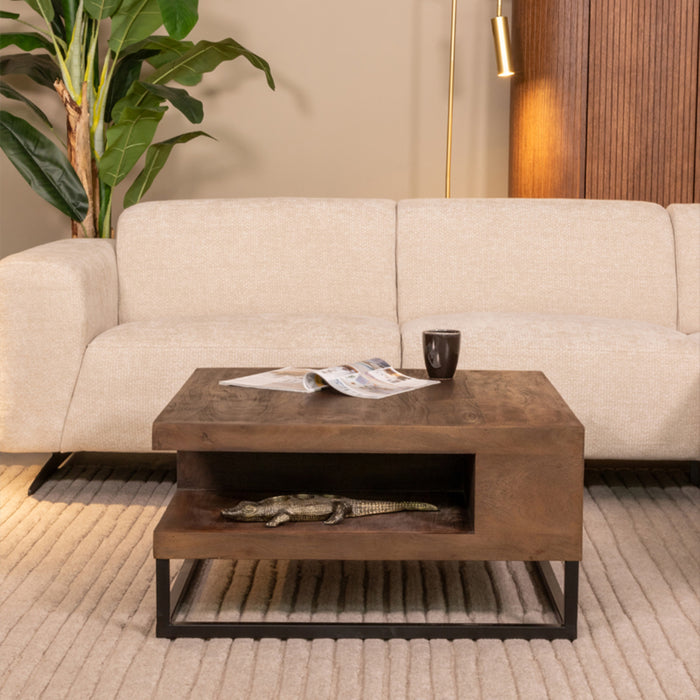 Salontafel Cube | Bruin Mangohout