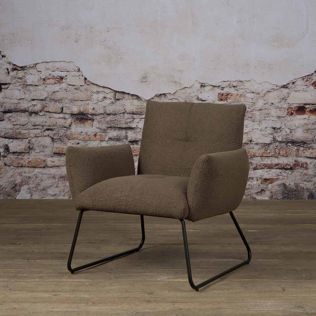 Fauteuil Dante | Teddy Donkerbruin