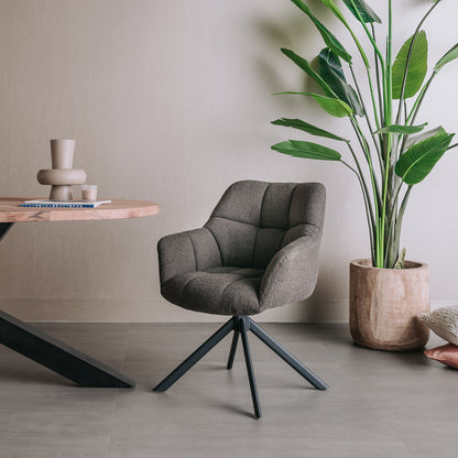 Eetkamerstoel Alba Donker Bruin