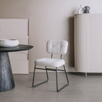 Eetkamerstoel Padola | Wit Stof