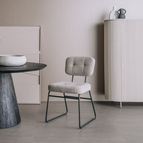 Eetkamerstoel Padola | Beige Stof
