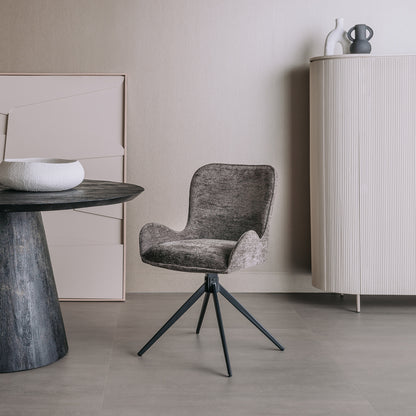 Eetkamerstoel Sora | Grijs Stof