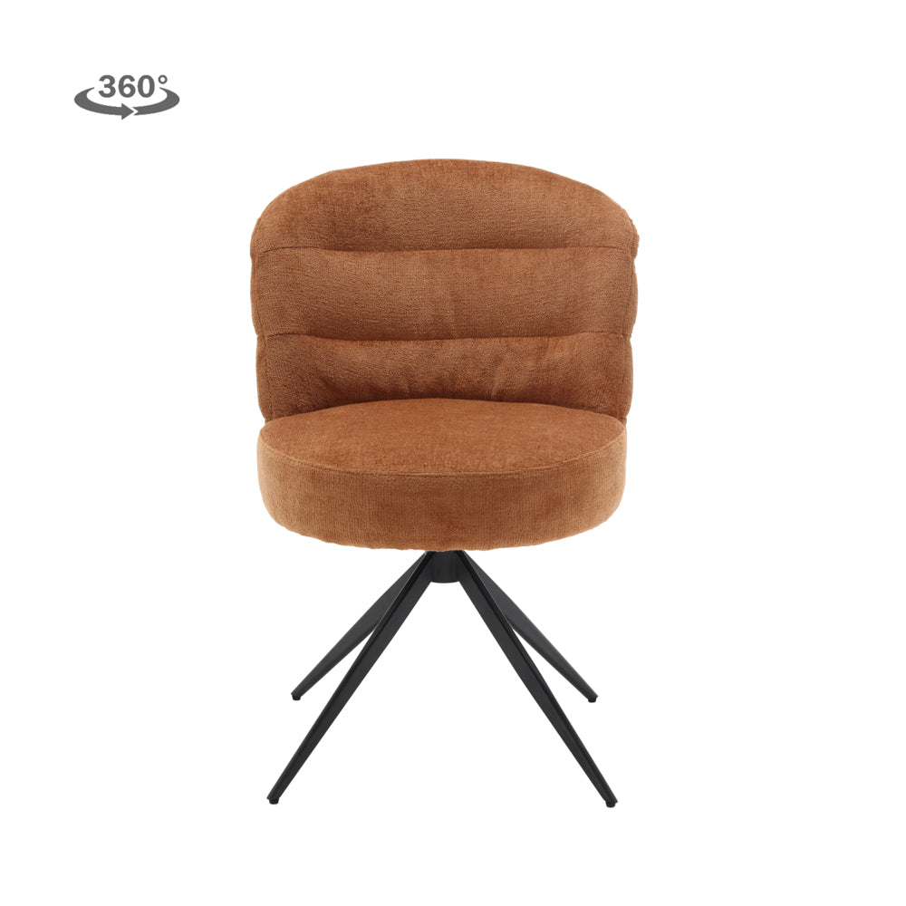 Eetkamerstoel Carro | Bruin Stof