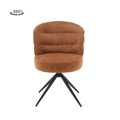 Eetkamerstoel Carro | Bruin Stof