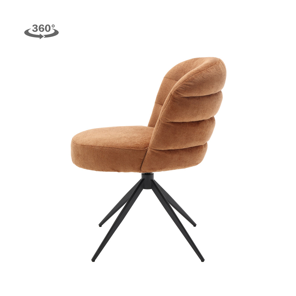 Eetkamerstoel Carro | Bruin Stof