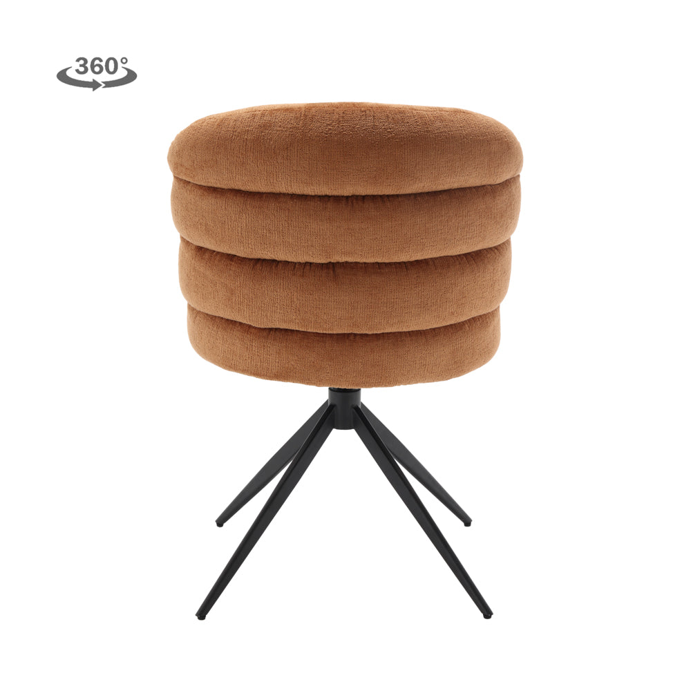 Eetkamerstoel Carro | Bruin Stof