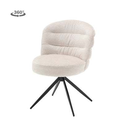 Eetkamerstoel Carro | Wit Stof