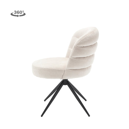 Eetkamerstoel Carro | Wit Stof