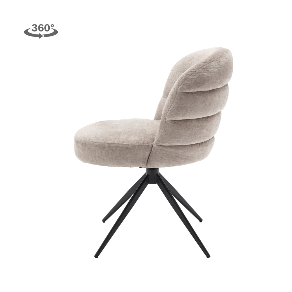 Eetkamerstoel Carro | Grijs Stof