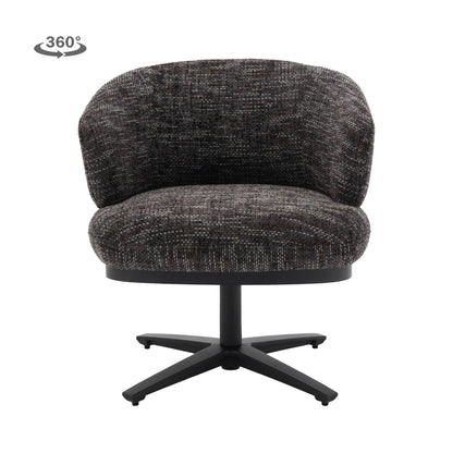 Eetkamerstoel Perca | Donkergrijze Stof