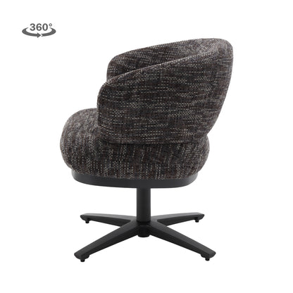 Eetkamerstoel Perca | Donkergrijze Stof