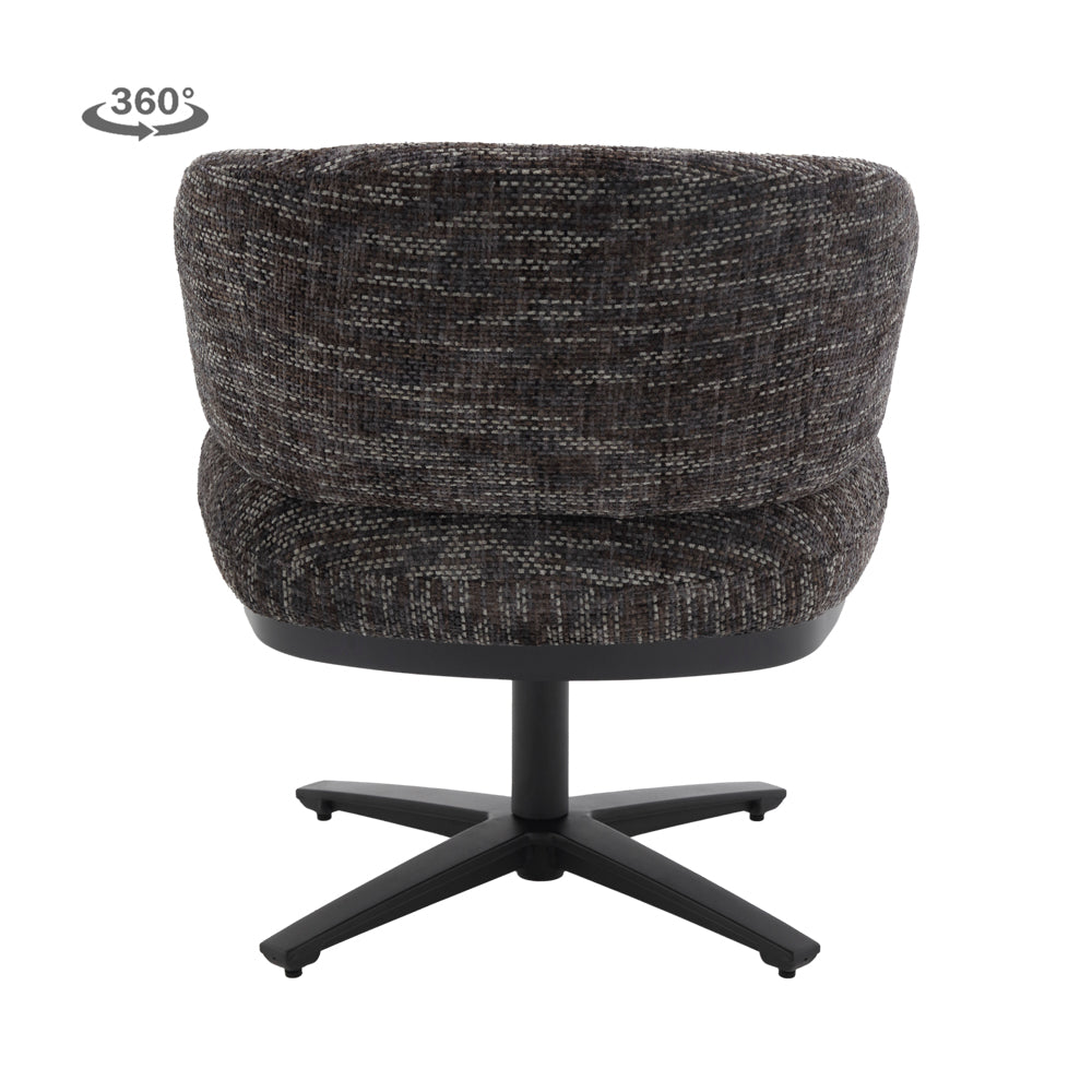 Eetkamerstoel Perca | Donkergrijze Stof