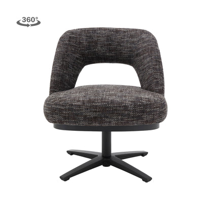 Eetkamerstoel Caldes | Donkergrijze Stof