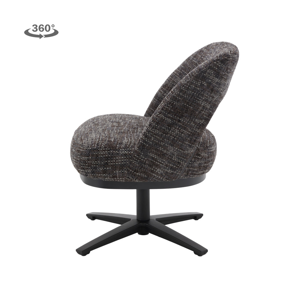 Eetkamerstoel Caldes | Donkergrijze Stof