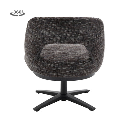 Eetkamerstoel Caldes | Donkergrijze Stof