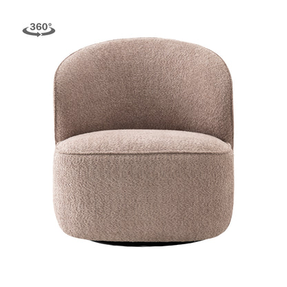 Draaifauteuil Belvi | Bruine Stof