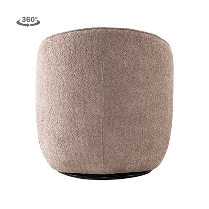 Draaifauteuil Belvi | Bruine Stof