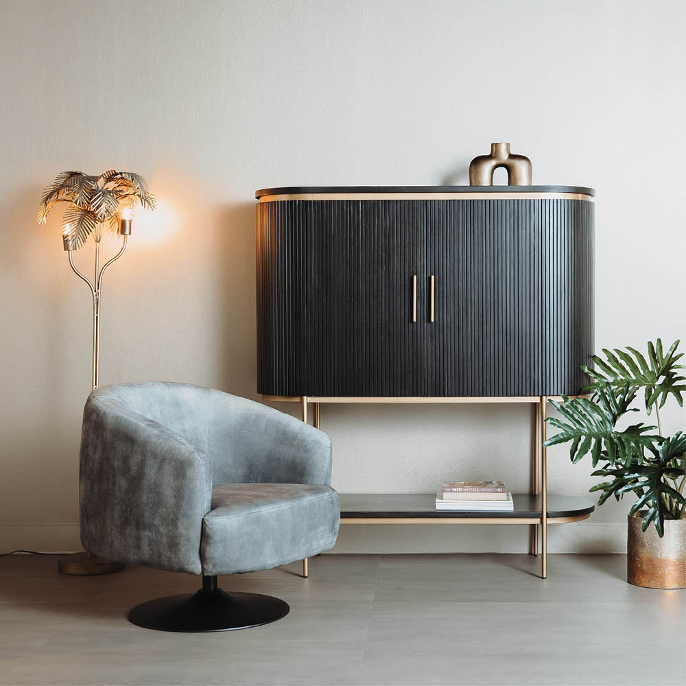 Draaifauteuil Barga | Velvet Grijs