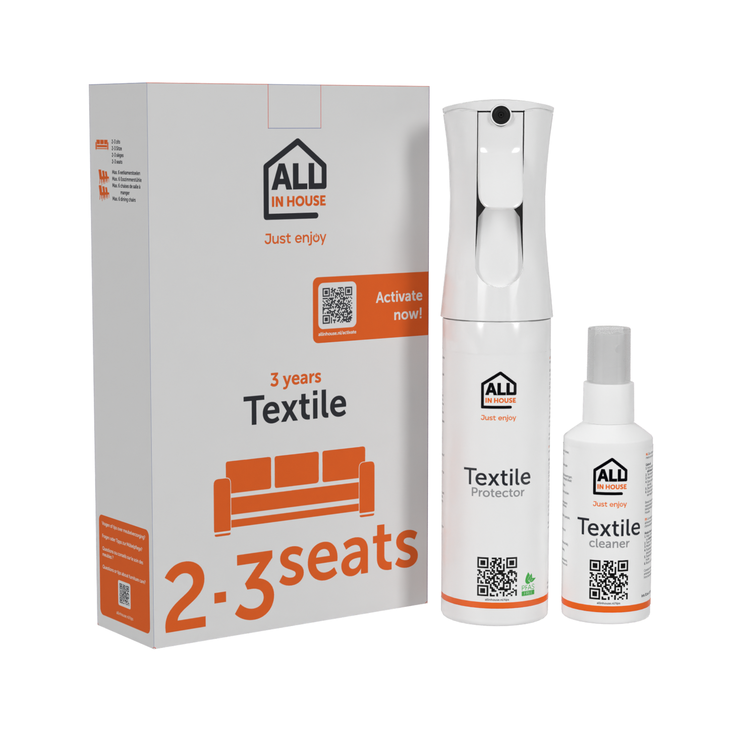 All in House Service | 2-3 zits bank of max. 6 eetkamerstoelen | 3 jaar