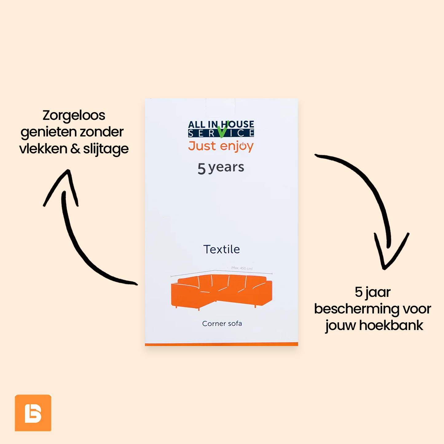 All in House Service | Op Jouw Hoekbank | 5 jaar