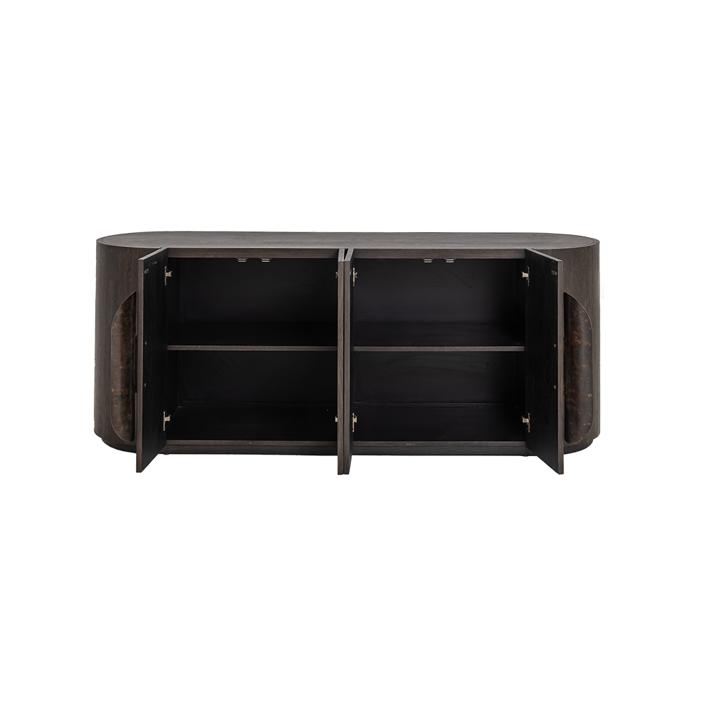 Dressoir Allure | Donkerbruin — Vooraanzicht - witfoto