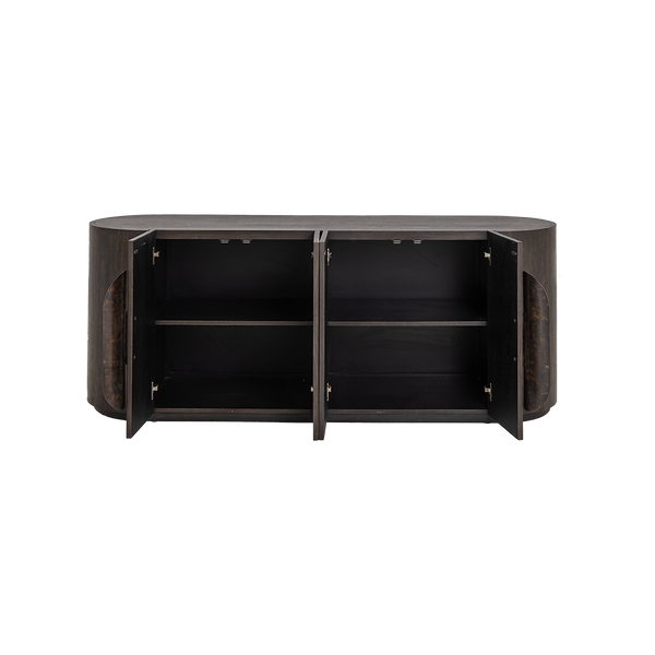 Dressoir Allure | Donkerbruin — Vooraanzicht - witfoto