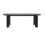 Eettafel Allure bruin, vooraanzicht op witte achtergrond