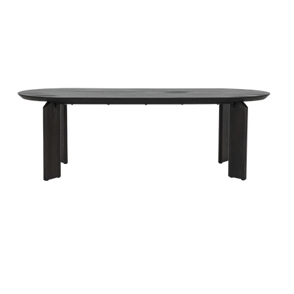 Eettafel Allure | Bruin — Zijaanzicht - witfoto