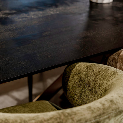 Eettafel Alore | Rechthoekig | Zwart Mangohout