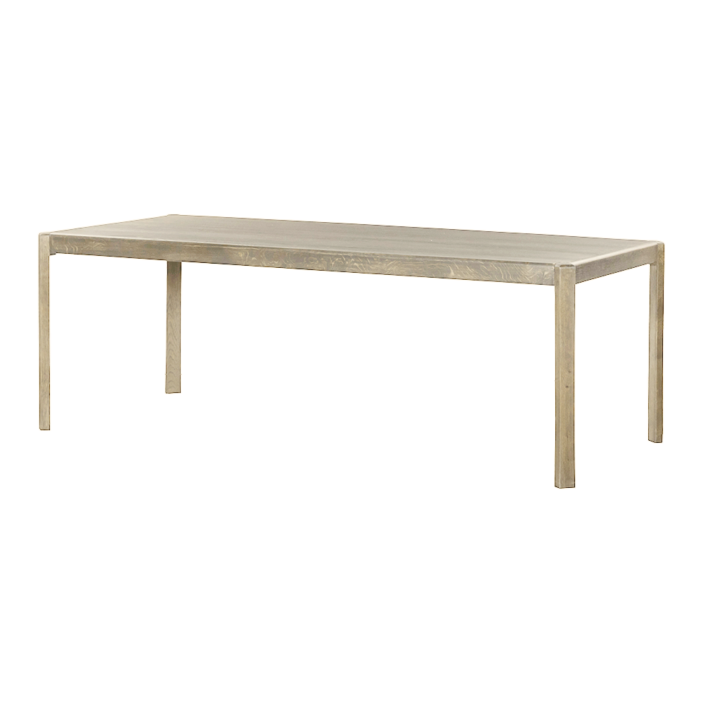 Eettafel Amalfi | White Wash — Zijaanzicht - witfoto