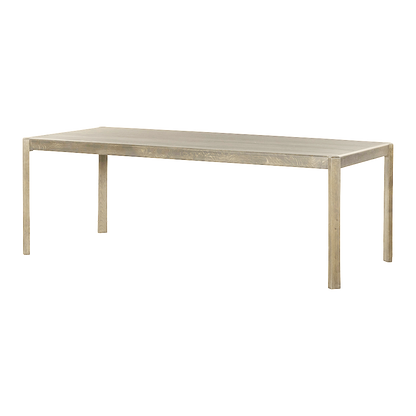 Eettafel Amalfi | White Wash — Zijaanzicht - witfoto