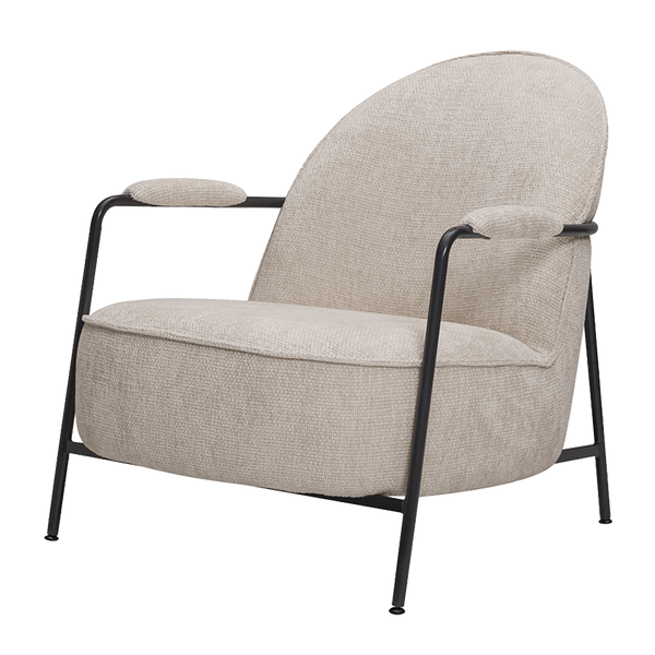 Fauteuil Amelia | Haga Beige — Zijaanzicht - witfoto